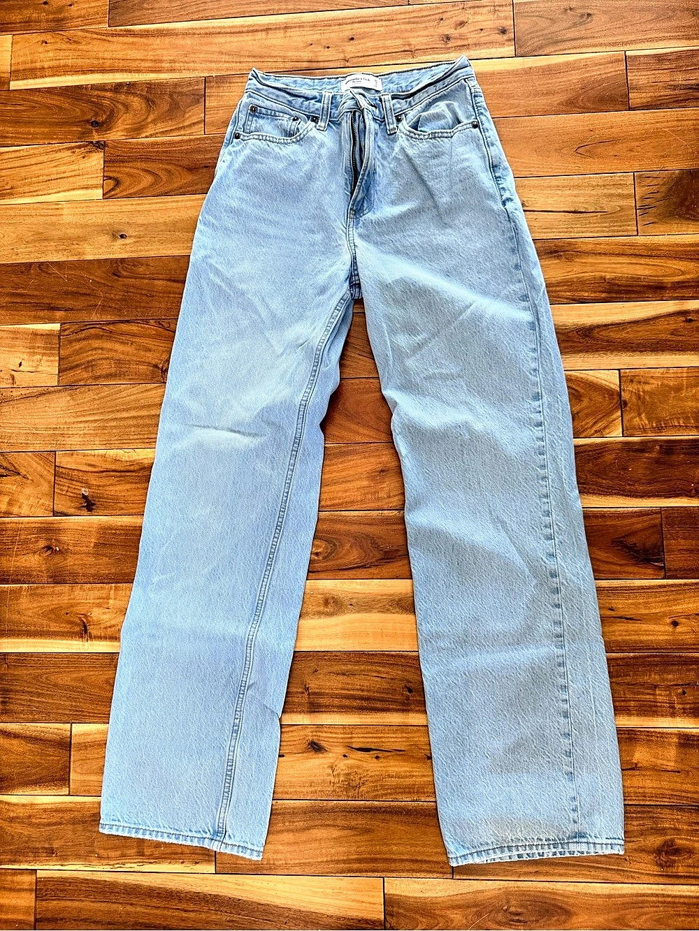 Abercrombie & Fitch The Los Angeles High Rise Jeans Blue Waist 25 Like New